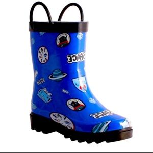 Nomad Kids Blue Space Rain Boots